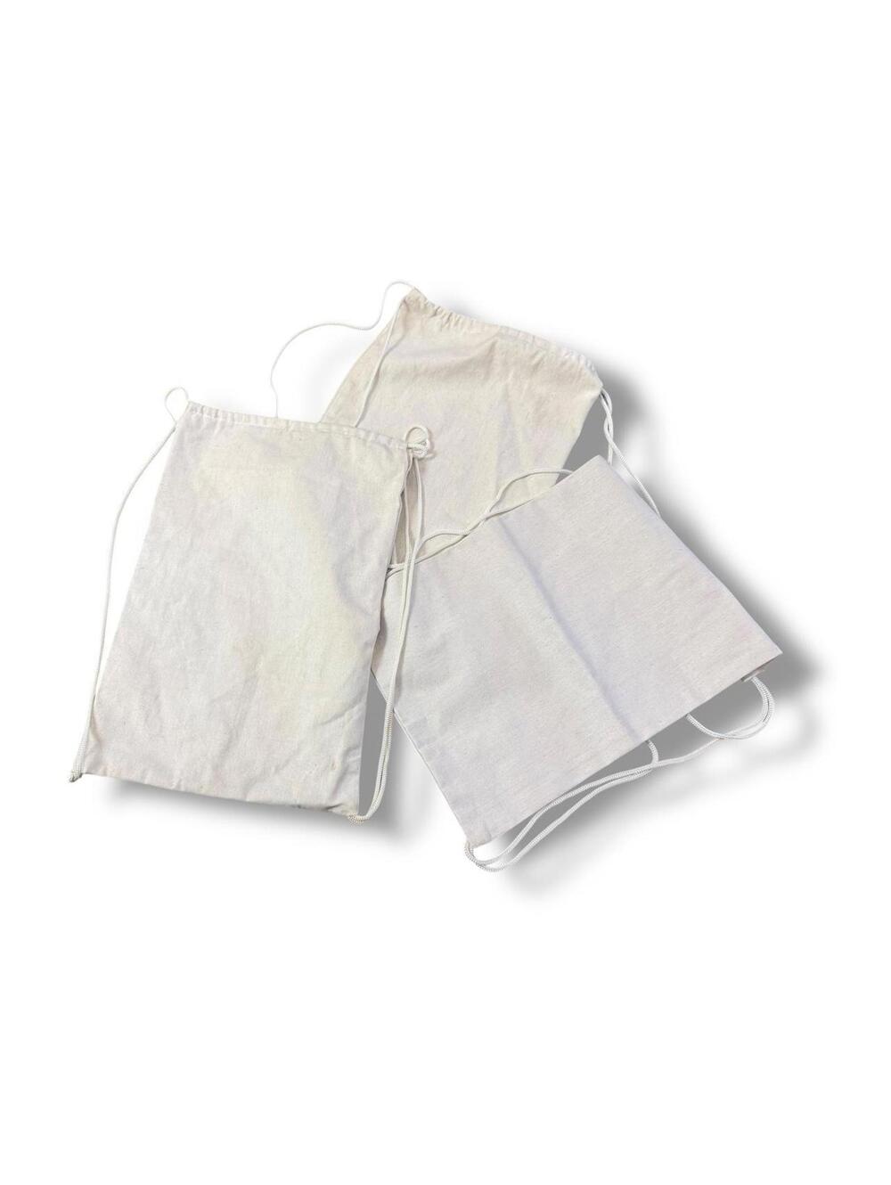 Set of 3 Blank Canvas Drawstring Bag